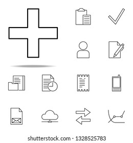 plus sign icon. Web icons universal set for web and mobile