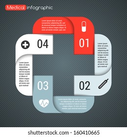 Plus sign info graphic (template for your presentation)