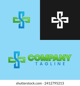 El logotipo del signo más se forma a partir de la combinación de 2 letras S