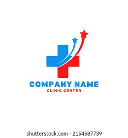 plus sign logo graphic vector illustration on white background and text. top view, perfect for healthcare businesses, clinics, hospitals, healthcare companies and more