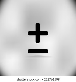 Plus sign and Minus