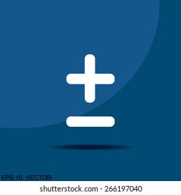 Plus sign and Minus