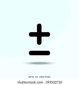 Plus sign and Minus