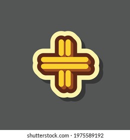 plus sign symbol design vector