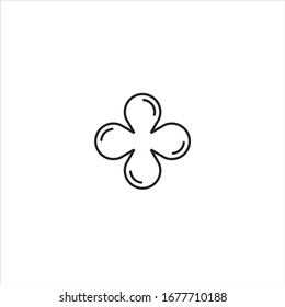 Icono de línea de gota de aceite. Signo sérico de cuidado del cabello