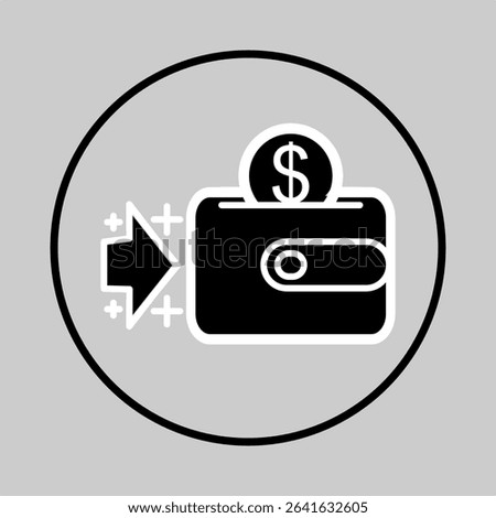 Plus sign and wallet icon representing income or fund addition.