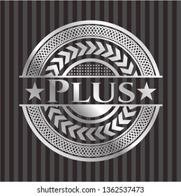 Plus silvery emblem or badge