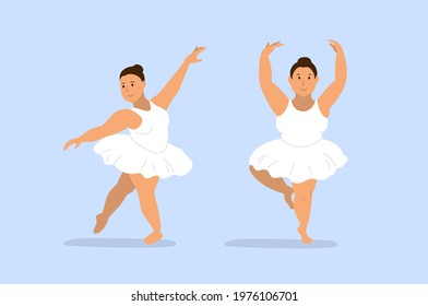 Plus size ballerina. Body positive. Ballet for everybody