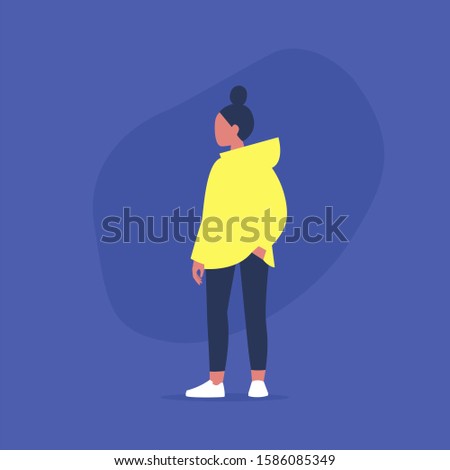 Plus size female model wearing casual clothes, Body positive movement
