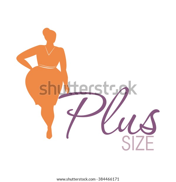 Plus Size Woman Icon Stock Vector (Royalty Free) 384466171