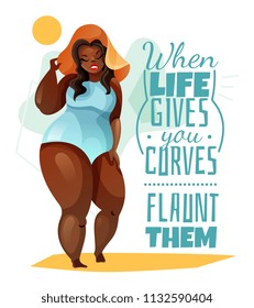 Plus Size Woman Poster