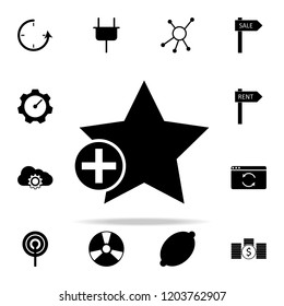 plus star icon. web icons universal set for web and mobile