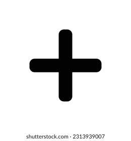 plus symbol flat vector icon