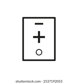 Plus symbol icon. Minimalist medical sign. Simple geometric design. Vector health symbol.