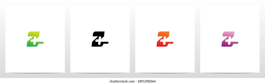 Plus Symbol On Letter Logo Design Z