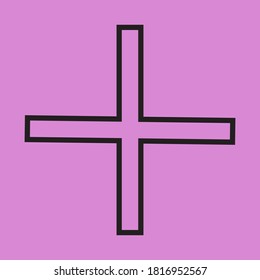 Plus Symbol, Vektorgrafik-Zeichen