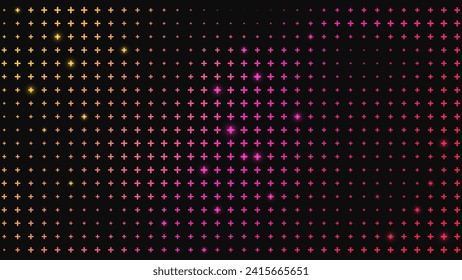 Plus Symbols Pattern. Abstract Technology Background. Vector Illustration