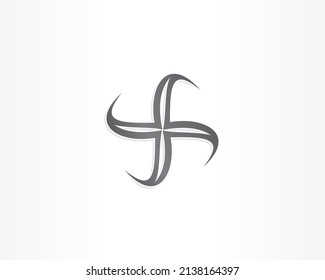 Plus vector elements logo design concept