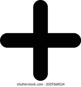 Plus Vector Glyph Icon Design
