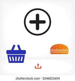 Plus vector icon