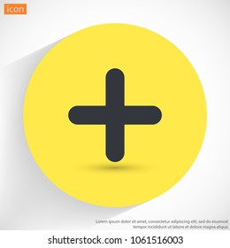 Plus vector icon