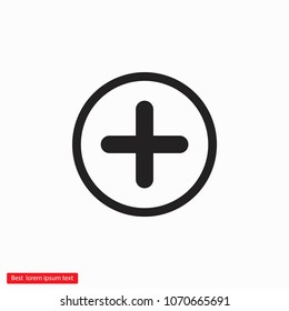 Plus vector icon