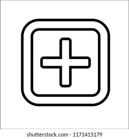PLUS VECTOR ICON
