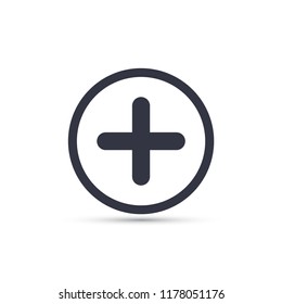 Plus vector icon