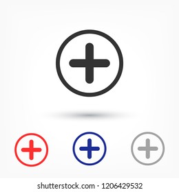 Plus vector icon