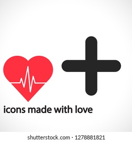 Plus vector icon