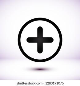 Plus vector icon