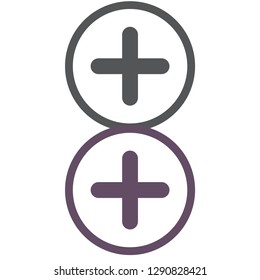 Plus vector icon