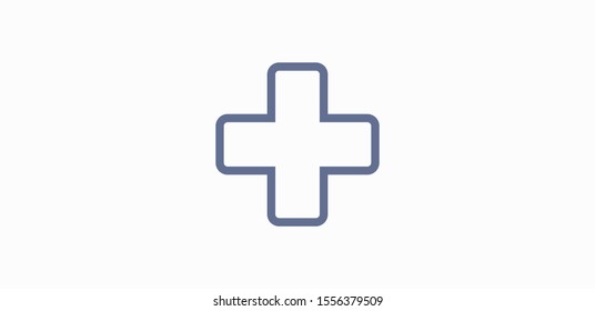 Plus vector icon, Add icon