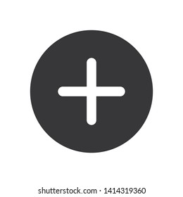 Plus vector icon, add symbol in modern design style for web site and mobile app