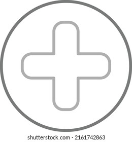Plus vector icon. Can be used for printing, mobile and web applications.