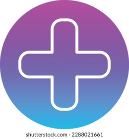 Plus vector icon. Can be used for printing, mobile and web applications.