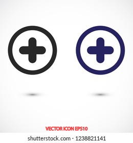 plus vector icon eps 10