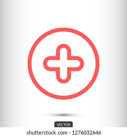 plus vector icon eps 10