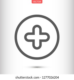 plus vector icon eps 10
