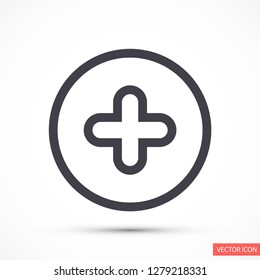 plus vector icon eps 10