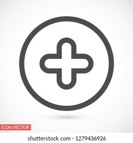 plus vector icon eps 10