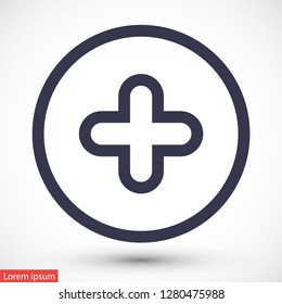 plus vector icon eps 10