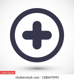 plus vector icon eps 10