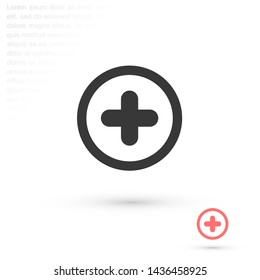 plus vector icon eps 10 , Lorem ipsum Flat design