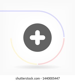 plus vector icon eps 10 , Lorem ipsum Flat design
