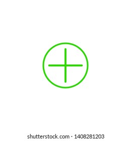 Plus vector icon. Vector web design