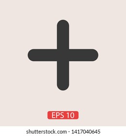 Plus vector icon. Vector web design