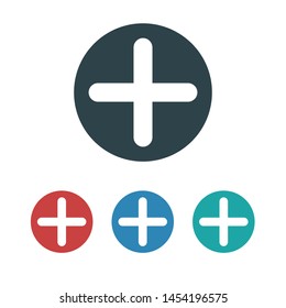 Plus vector icon. Vector web design