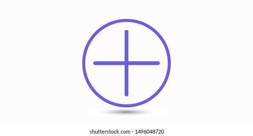 Plus vector icon. Vector web design