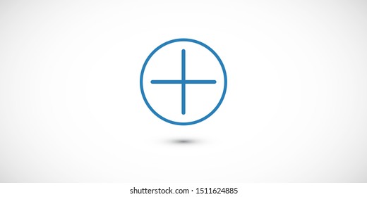 Plus vector icon. Vector web design